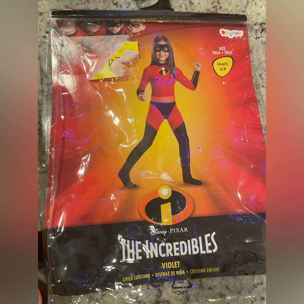 Girls Violet Incredible Costume